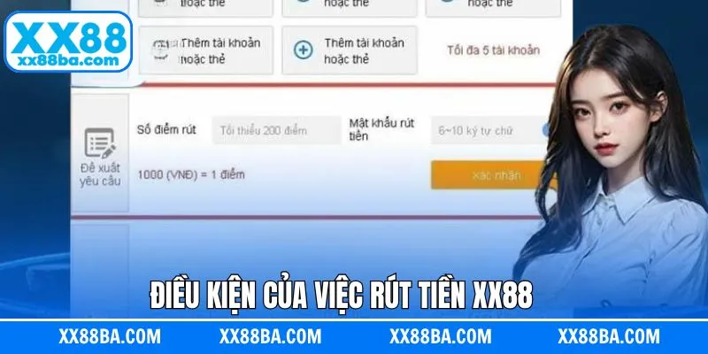 Các điều kiện cần nắm khi thực hiện rút tiền XX88 Các điều kiện cần nắm khi thực hiện rút tiền XX88